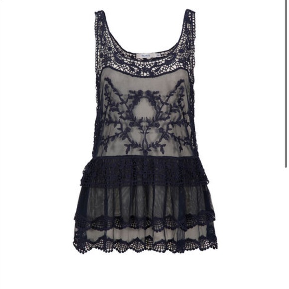 Rickis embroidered sheer mesh tank - Picture 2 of 5